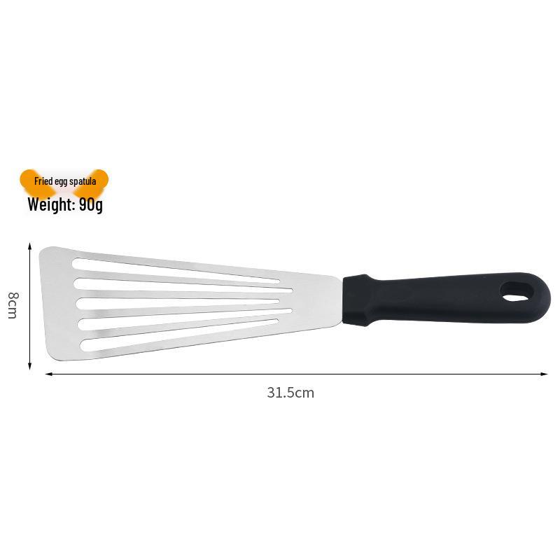 Stainless Steel Slotted Turner Spatula – Anti-scalding, Non-stick for Teppanyaki, Fish, Pancakes, and Steak.