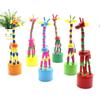 Cute Swing Colorful Wood Garden Wooden Home Toys Party Standing Dancing Giraffe Toy Giraffe Rocking