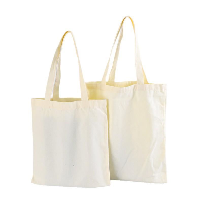 Customized DIY Hand-Painted Canvas Tote Bag for Students - Single Color, Handheld & Shoulder Carry