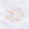 Gold-Filled Silver-White Open Jump Rings for DIY Jewelry