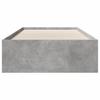 Bed Frame Concrete Grey 75 x 190 cm Engineered Wood