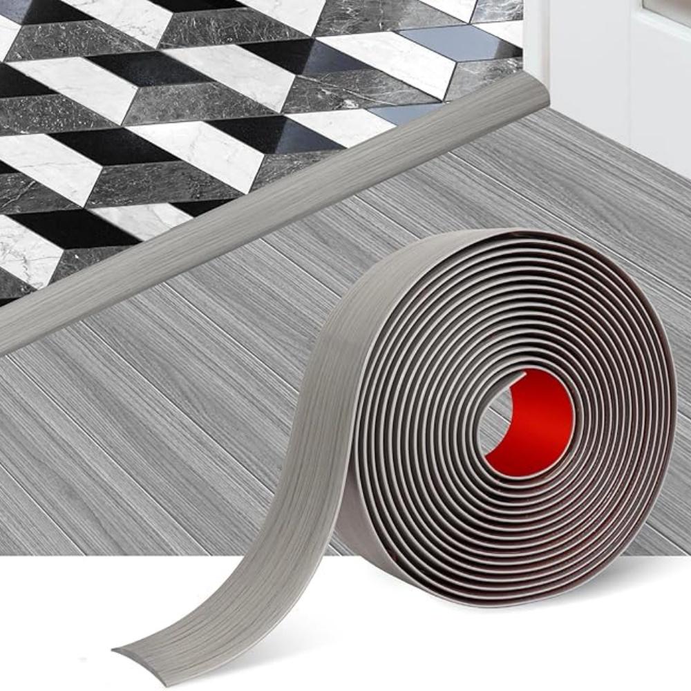 1pc 1mX4cm Self Adhesive PVC Flat Flooring Threshold Transition Strip Laminate Floor Door Divider Strip Decorative Line