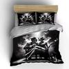 Retro Noir Couple Scene Bedding Duvet Cover Set  (1*Duvet Cover 2*Pillowcases, Without Duvet Insert)