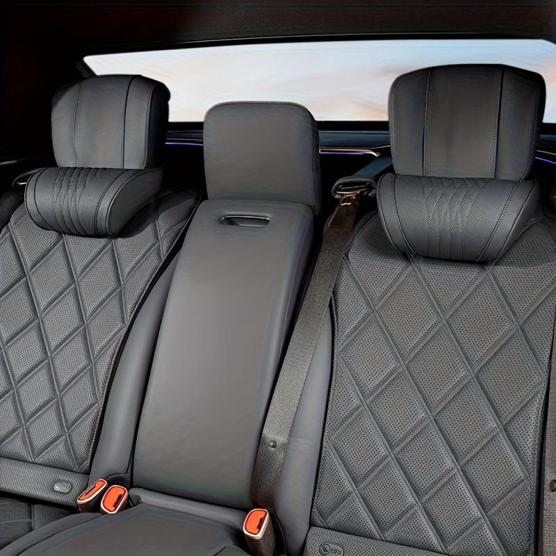 Luxury Car Neck Pillow | Nappa Leather Car Interior Decoration Accessories, Headrest, Seat Cushion, Neck Support Pillow, Comfortable and Breathablel
