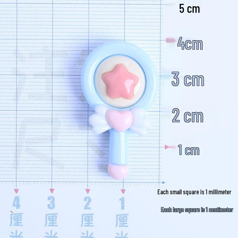 Fairy Wand Resin Hair Tie & Sticker Set