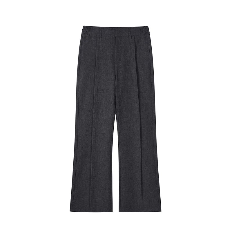

Black of Exit Dark Style Three-Dimensional Tailoring Drapey Summer Trousers Unisex High-End Slimming Casual Pants Trendy Dark gray XL