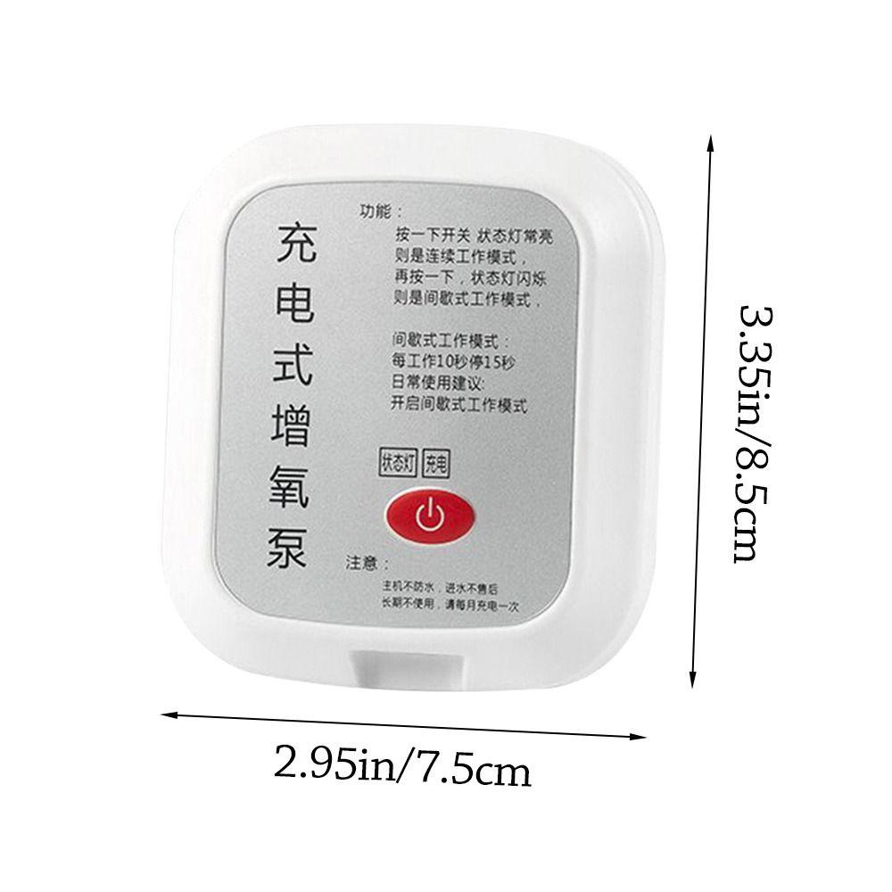 2 Hole Aquarium Air Pump Low Noise Ultra Silent Oxygen Pump Silent Operation Mini Size Fish Tank Air Compressor for Fish Tank