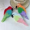 YHJ New Parrot Design Color Block Acetate Claw Clip - Cute Large Bird Shark Hair Clip