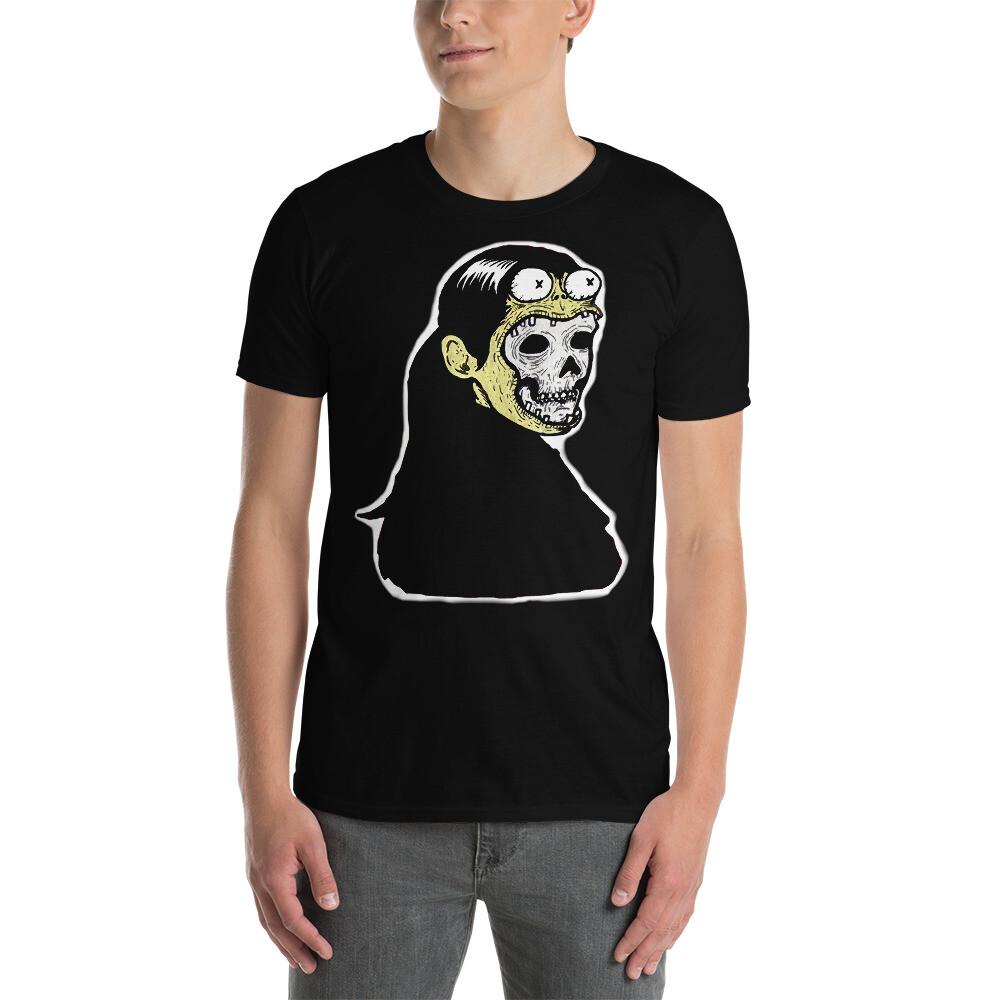 

Creepy Zombie Living Dead Girl Skull Face Horror Gothic Goth Unisex T-Shirt 4XL
