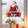 Christmas Gift Ideas Santa Claus Window Static Sticker Reusable Waterproof PVC Decal Decorative Wall Decals HD Printing Clings for Home Glass Doors