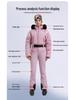 Women's Waterproof Windproof Down Ski Suit - One-Piece, Warm for Outdoor Sports
