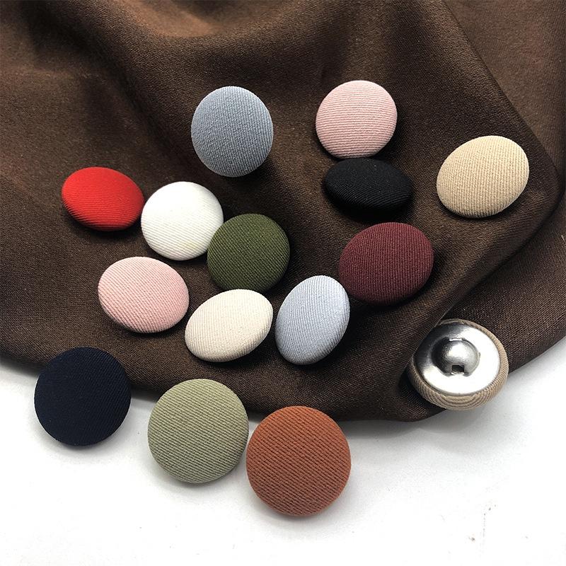 10Pz Bottoni Rotondi Colorati per Borsa Bottone Piccolo in Cashmere da Donna per Completo Bottone in Chiffon Bottone per Borsa Bottone Versatile per Stoffa Bottone per Camicia