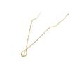 Korean Tulip Clavicle Necklace: Elegant Rhinestone Copper Chain for Women, Perfect Gift.