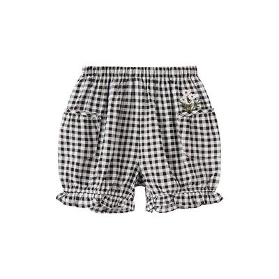 Baby Girls' Summer Plaid Petal Shorts