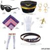 Flight Attendant Costume Captain Outfits Captain Hat Uniform Epaulets Neck Tie Gloves Stewardess Cosplay Accessories