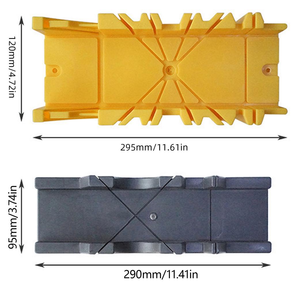 Splicing Saw Box 45 90 Degree Saw Guide Saw Box Miter Saw Box Woodworking Miter Box For Wood Tile Fixed Screw Hole