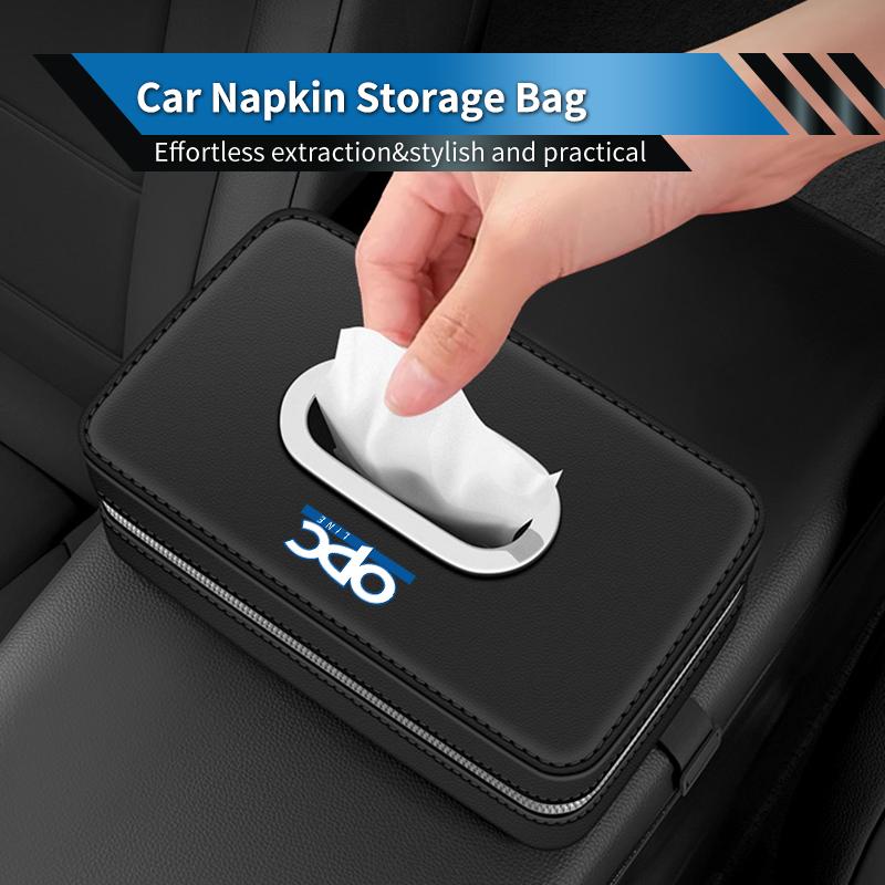 Leather Car Tissue Box Centre Console Tissue Case Accessories For Opel Astra Insignia Corsa Zafira Meriva Mokka Vivaro Vectra QA5