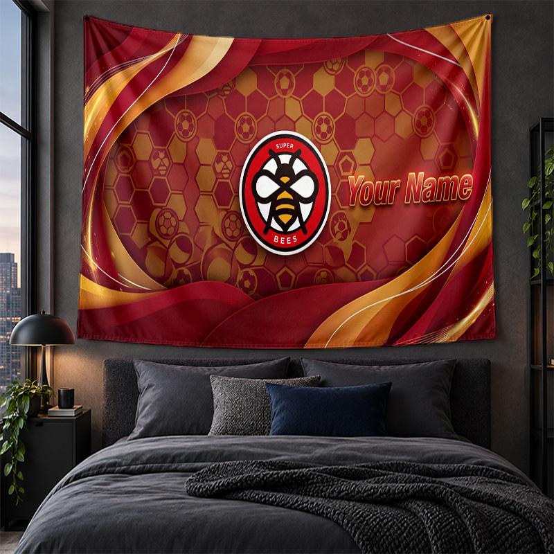 Personalized Tapestry Wall Hanging Brentford Football Pattern Art Background Cloth