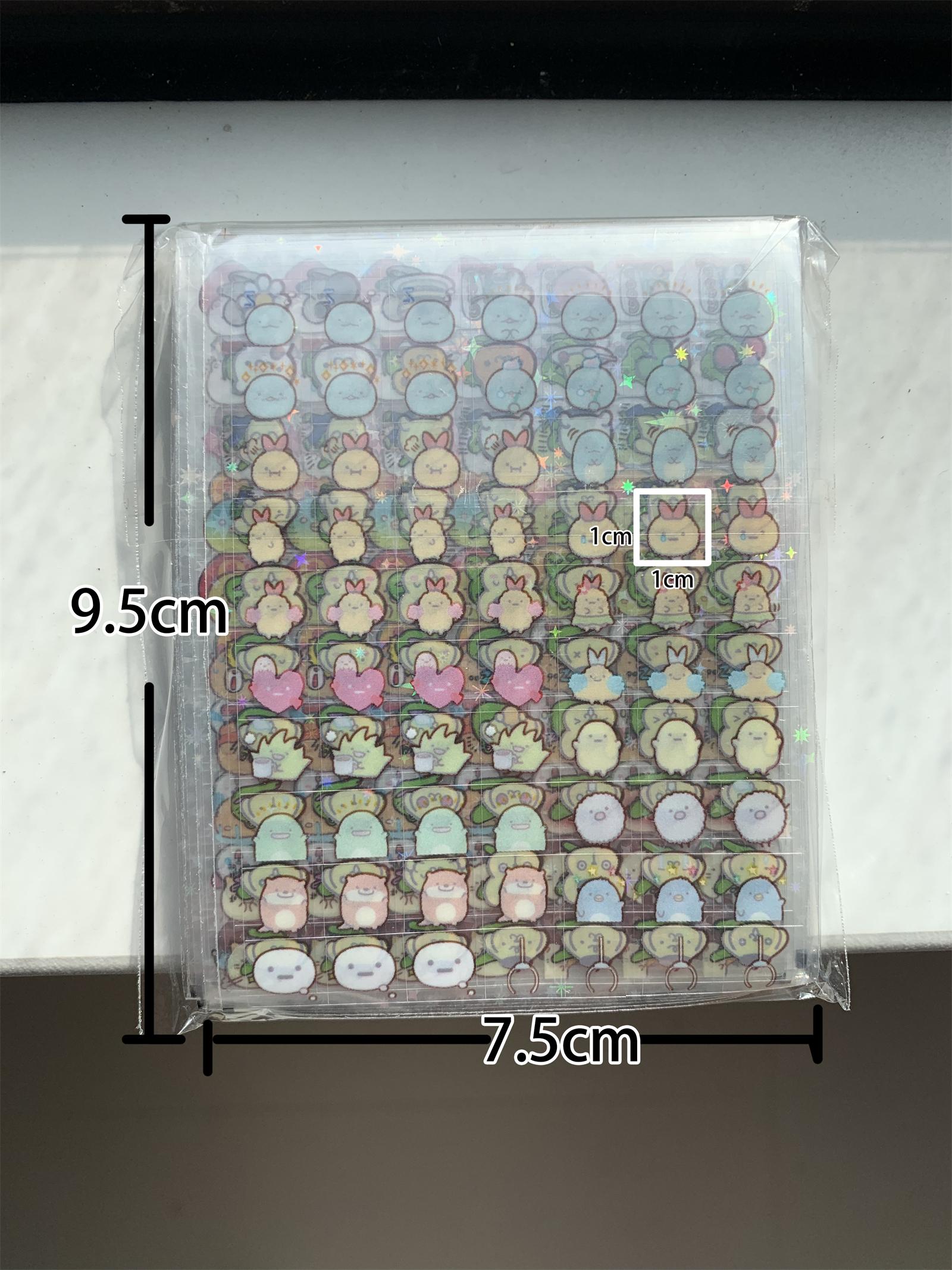 25Pcs 1750 Stickers MINI Cute emoji Cube Transparent Stickers PET DIY Scrapbooking Decor Sticker Phone Decal Journaling