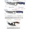 Multifunctional Butcher Knife with Sheath Kitchen Boning Knife Meat Cleaver BBQ Cutter Stainless Steel Hand-forged Chef Knife