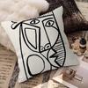 Abstract Vintage Minimalist Face Body Pillow Cushion Cover Pillowcase Living Room Sofa Home Decor Customized