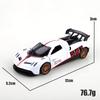 Bagged 1.36 alloy  pullback racing car toy, cool three-door alloy pullback car, stylish contrasting colors, children's toy