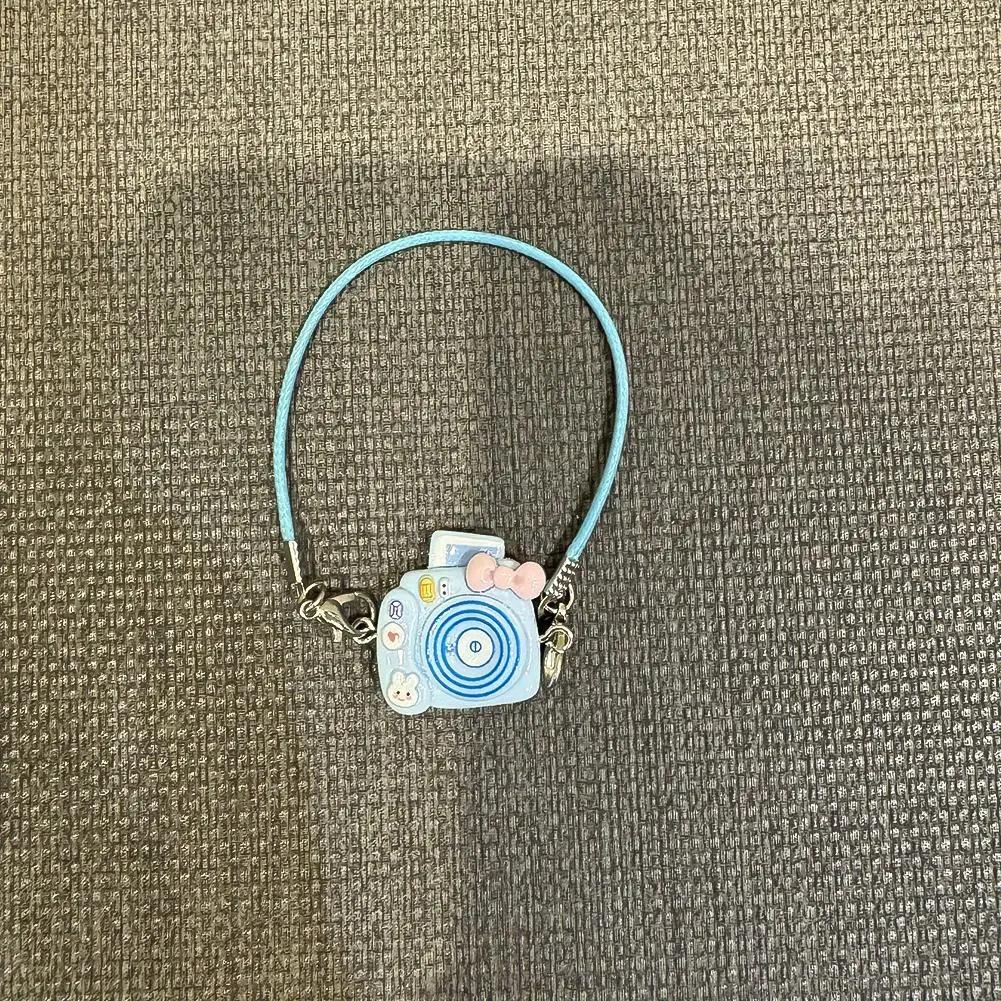 Small Diy Camera Dress Up Plush Plaything For 17Cm Labubu Doll Accessories Dollhouse Hanging Neck Accessories Dollhouse Pendant