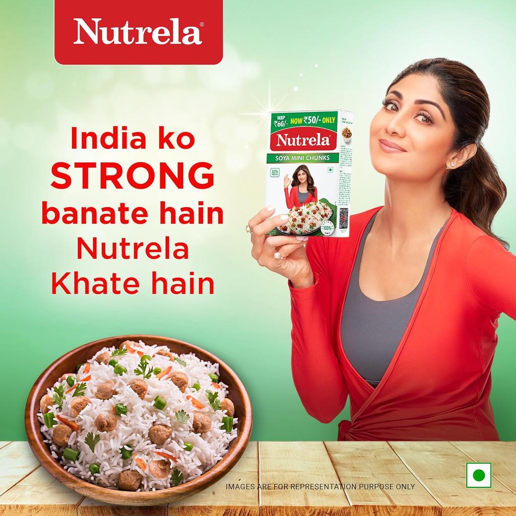 Nutrela Soya Mini Chunks 200 G Pack Of 1 High Protein Vegan Iron Calcium Rich Food