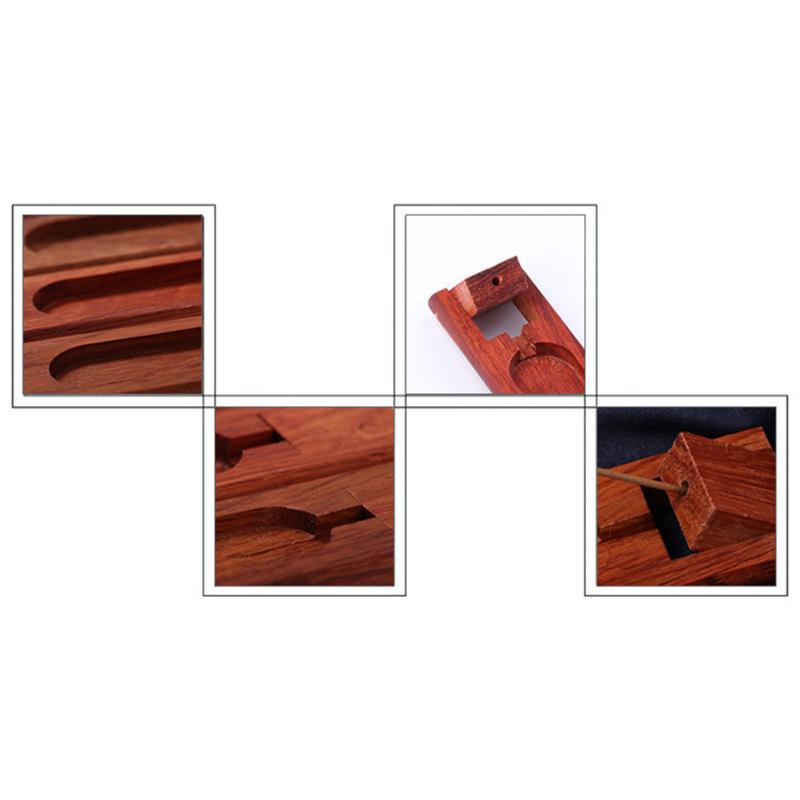 New! Wooden Incense Stick Holder Adjustable Angle Incense Trays Incense Burner Ash Holder Home Utilities