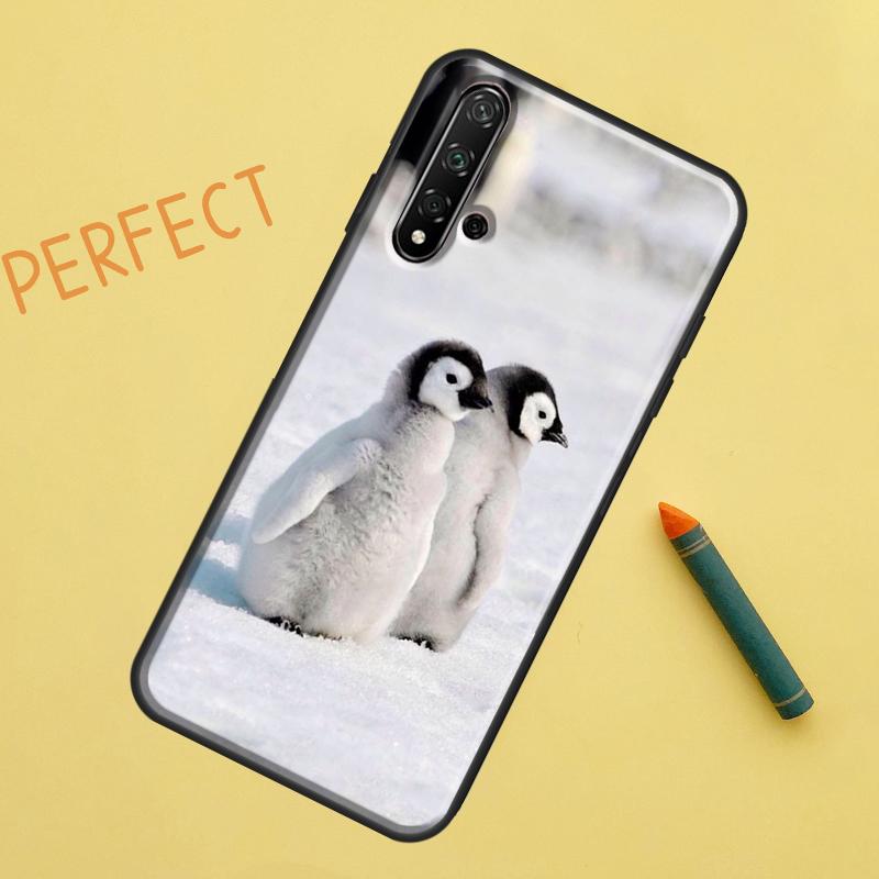 Penguin Snow Arctic Cute Animal For Huawei Nova Y91 Y70 Y72 Y73 Y60 Y90 Y61 8i 7i 11i 12i 12s 9 10 SE P20 P30 P40 Lite Case