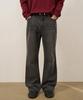 TOFFEE Semi-Flare Denim Pants (Black)