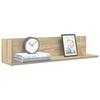 Wall Shelves 2 pcs Sonoma Oak 75 x 16.5 x 16.5 cm Particleboard