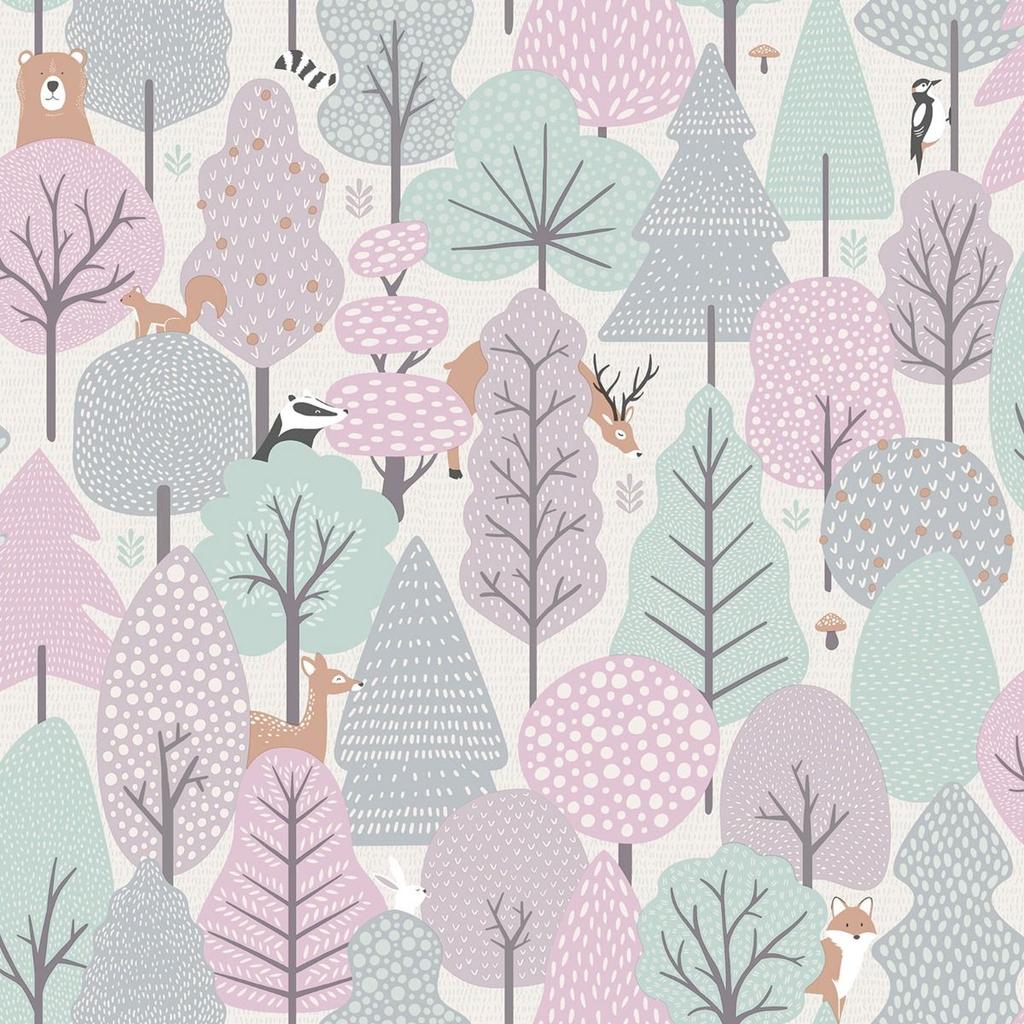 Muriva My Kingdom Wild Wood Textured Wallpaper