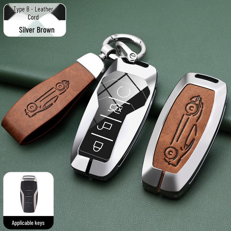 BYD Han, Tang DM, Qin PLUS, Song Pro/Max, Yuan Car Metal Key Case (2021 Model)