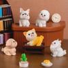 Pinenjoy 12 Miniature Dog Popular Birthday New Year Collectible Tabletop Landscape Bonsai Desktop DIY Fairy Garden Birthday Cute Cartoon Cake Soothing
