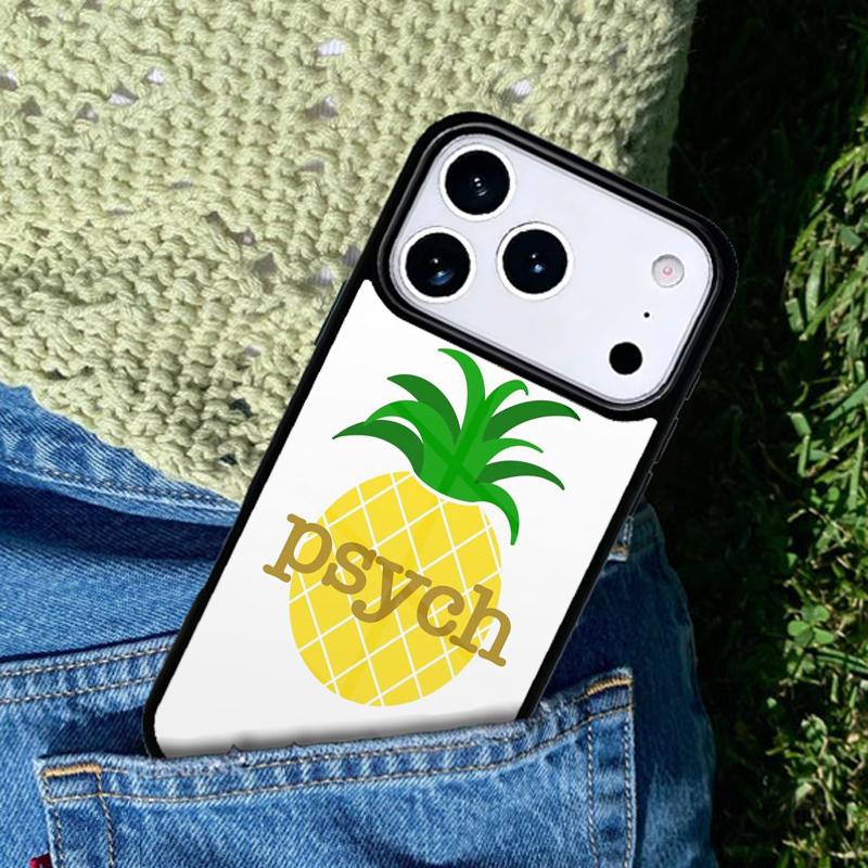 Psych Pineapple Mobile Phone Case Compatible with IPhone 17 16 15 14 13 12 11Pro Max 17 Air Cover