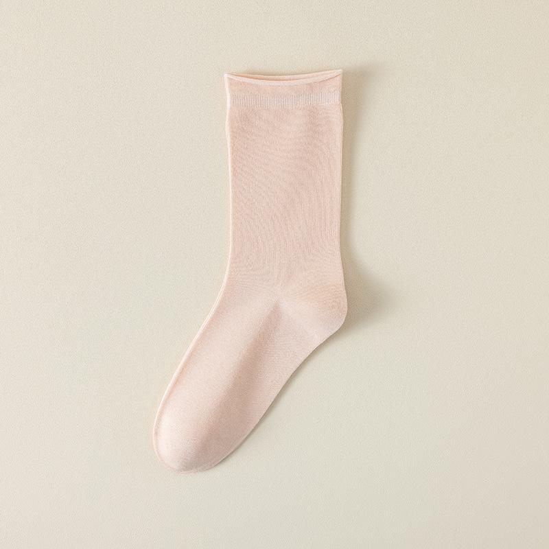Mulberry Silk Stockings, Children's Mid-calf Stockings, Summer Thin Pile Stockings, Boneless Summer Anti-odor Long Calf Stockings