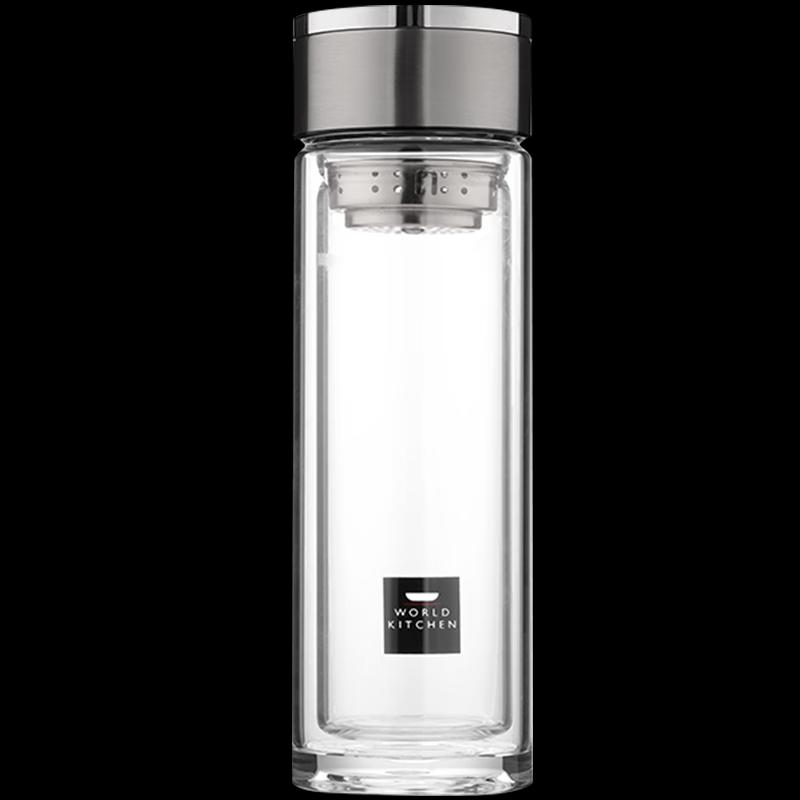 WORLD KITCHEN 300ml Double-Layer Borosilicate Glass Mug