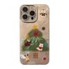 Applicable To Apple 16 Mobile Phone Case 17promax Snowman Christmas Tree Iphone14 Autumn and Winter Cartoon 13 Lens Film Hard