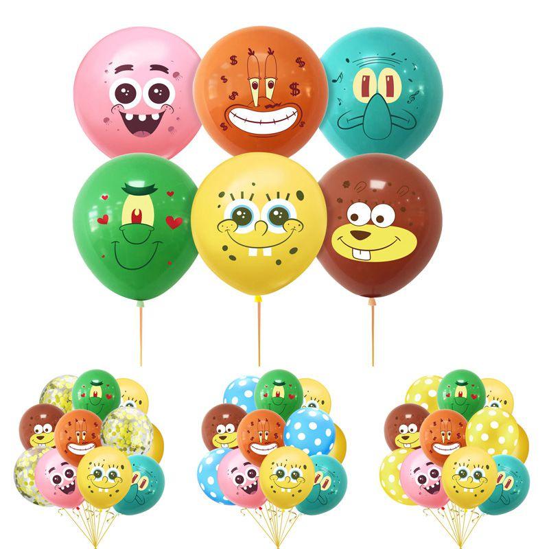 Adorable Spongebob Latex Balloons For Kids Birthday Party And Baby Shower Decorations