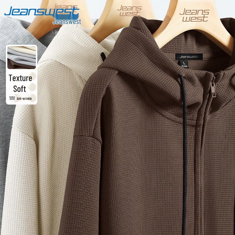 

Jeanswest Men s Heavyweight Waffle Knit Jacket 2XL
