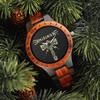 Viking Watches BOBO BIRD Дерев'яний Чоловічий Годинник Верхній Японський Кварцовий Механізм Наручний Годинник з Шоломом Жаху Рунічним Колом Модний Подарунковий Бокс