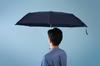 Komiya Shoten 65cm Automatic Large Folding Umbrella Durable Fiberglass Windproof High Wind Resistant Super Water Repellent Teflon Safety Plain