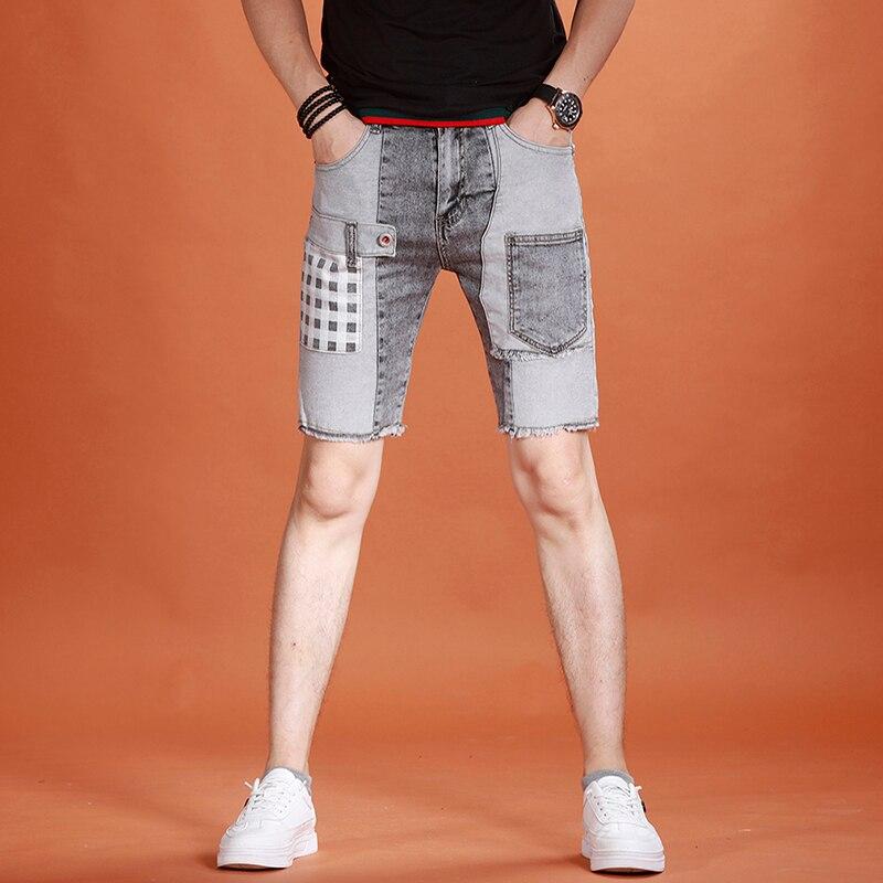 2021 Summer Denim Shorts Men Fashion 