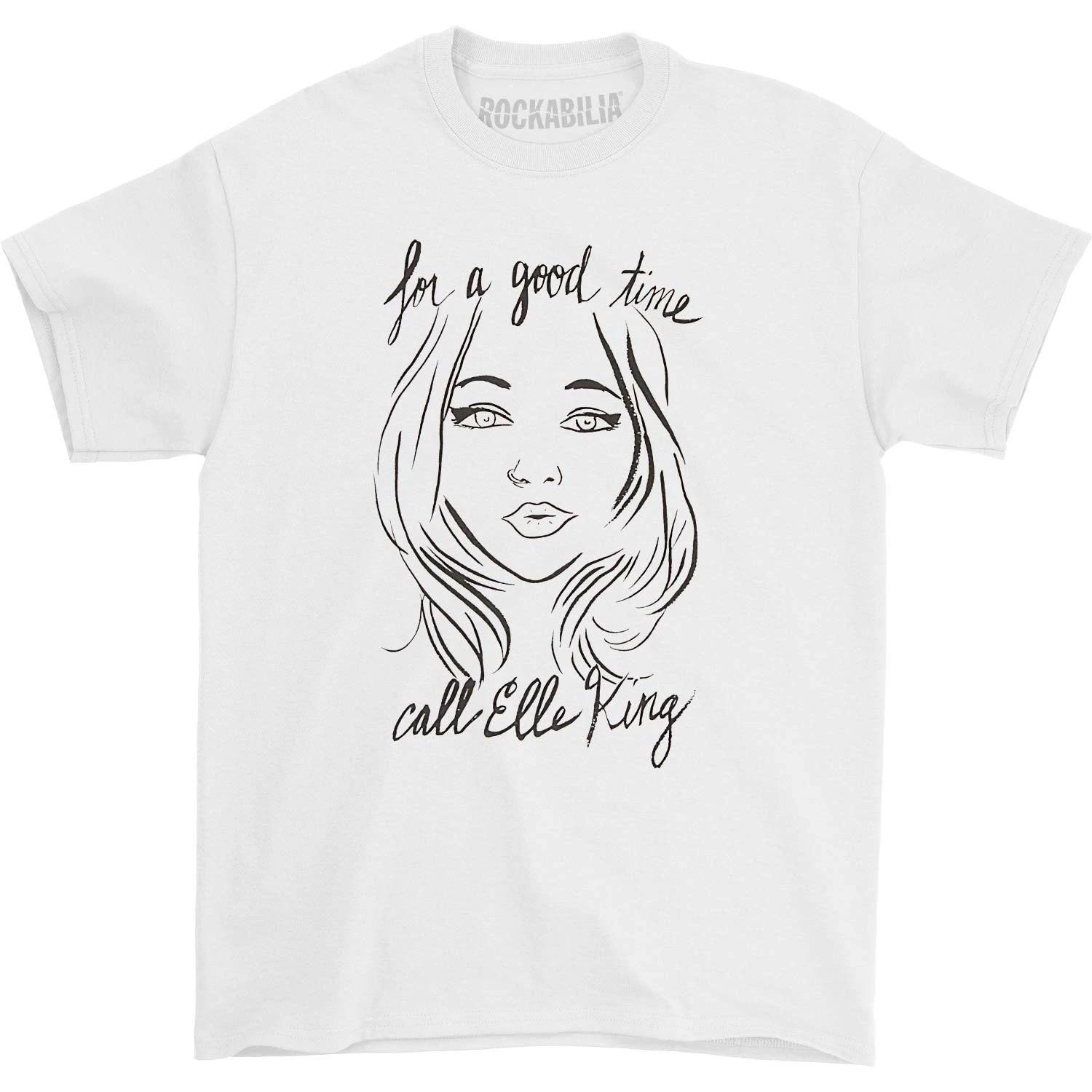 Men s Elle King For A Good Time T-shirt Large White M