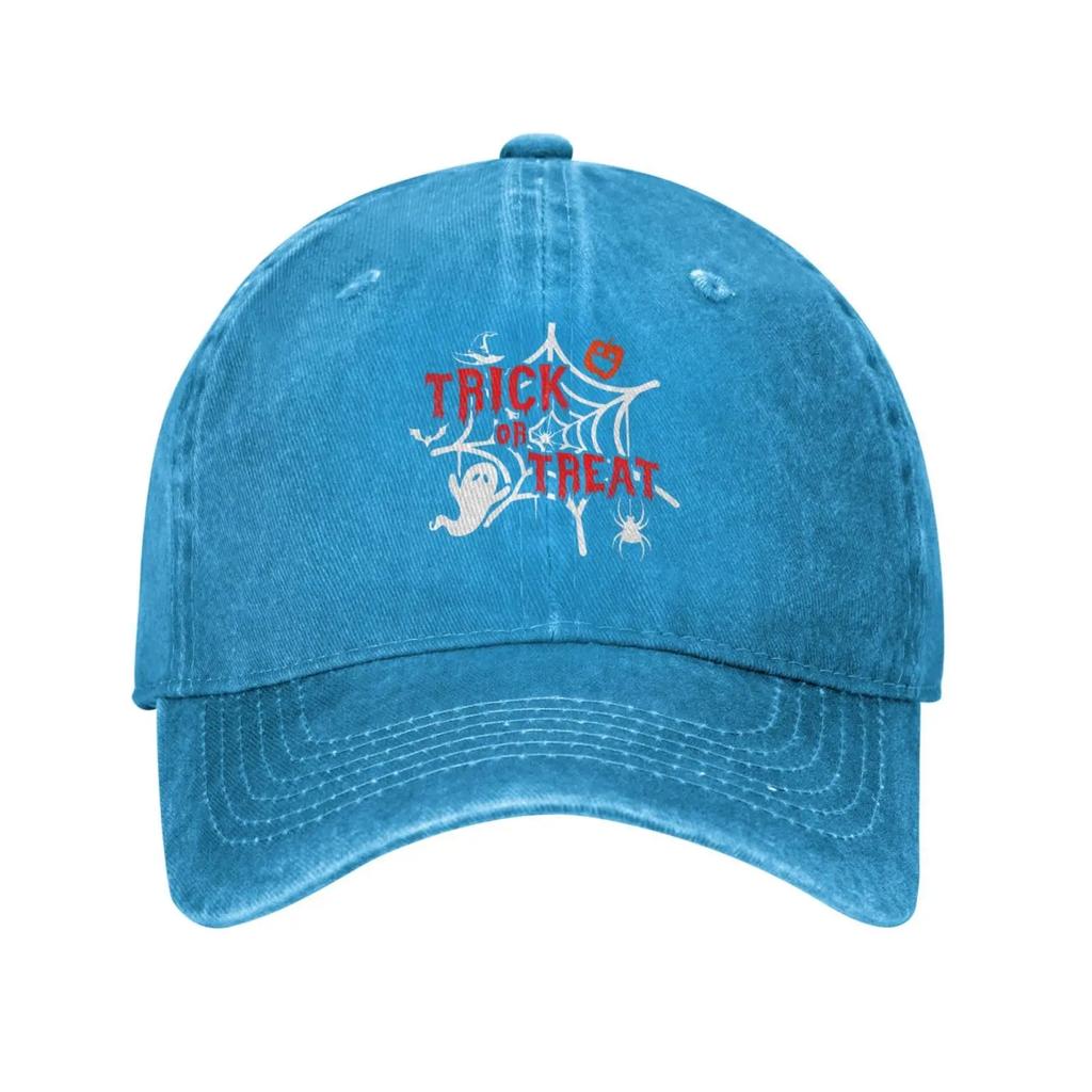 Trick Or Treat Baseball Cap for Men Women Vintage Trucker Hat Golf Hats Dad Caps Fashion Unisex