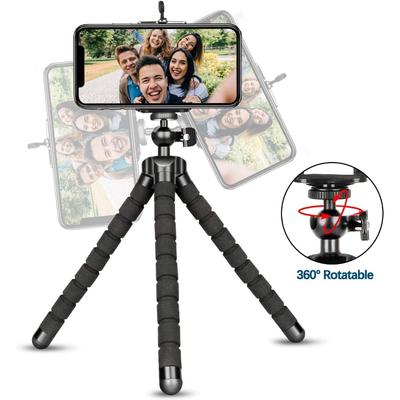 Flexibles Stativ, Mini-Universal-Oktopus-Bein-Stil, tragbarer und verstellbarer Stativständer mit Clip für Handy-Digitalkamera