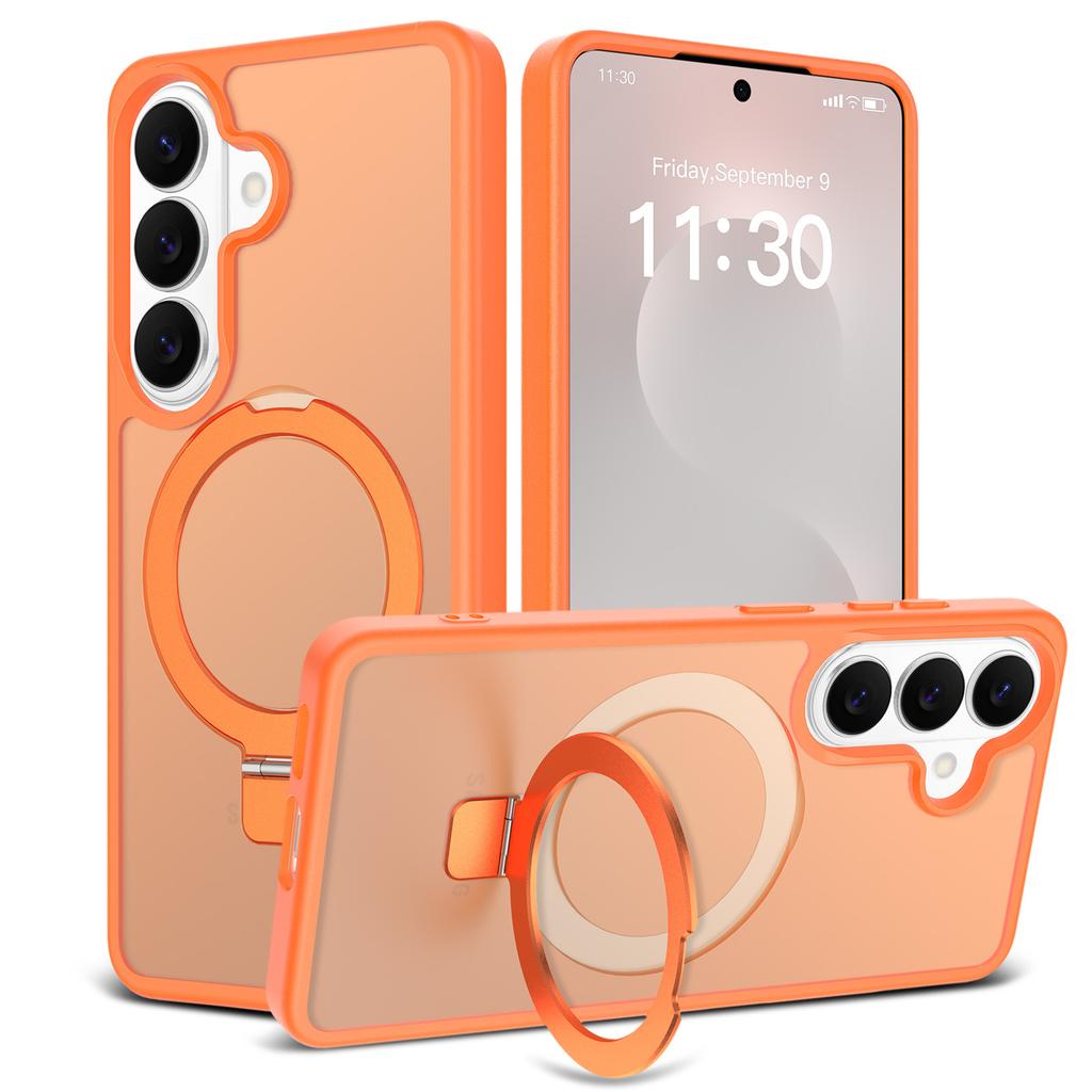 2026 Suitable for Samsung S26ultra Mobile Phone Case Magnetic Suction 25 + 2-in-1 Anti-drop S26plus Bracket Protective Case