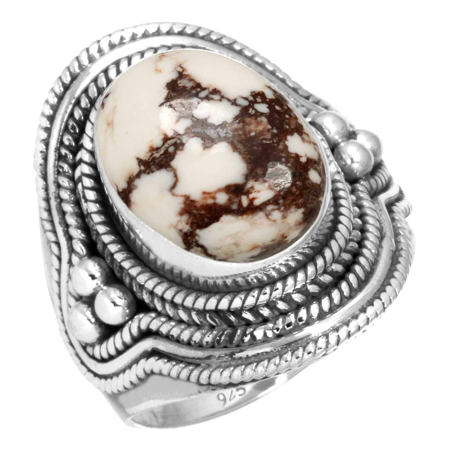 

Кольцо из стерлингового серебра 925 пробы Женское Драгоценный камень Ручная работа Ювелирное изделие Рождественский подарок Смитсонит Губчатый коралл Серафинит Шаттукит Тулит Дикий конь Викторианский 9