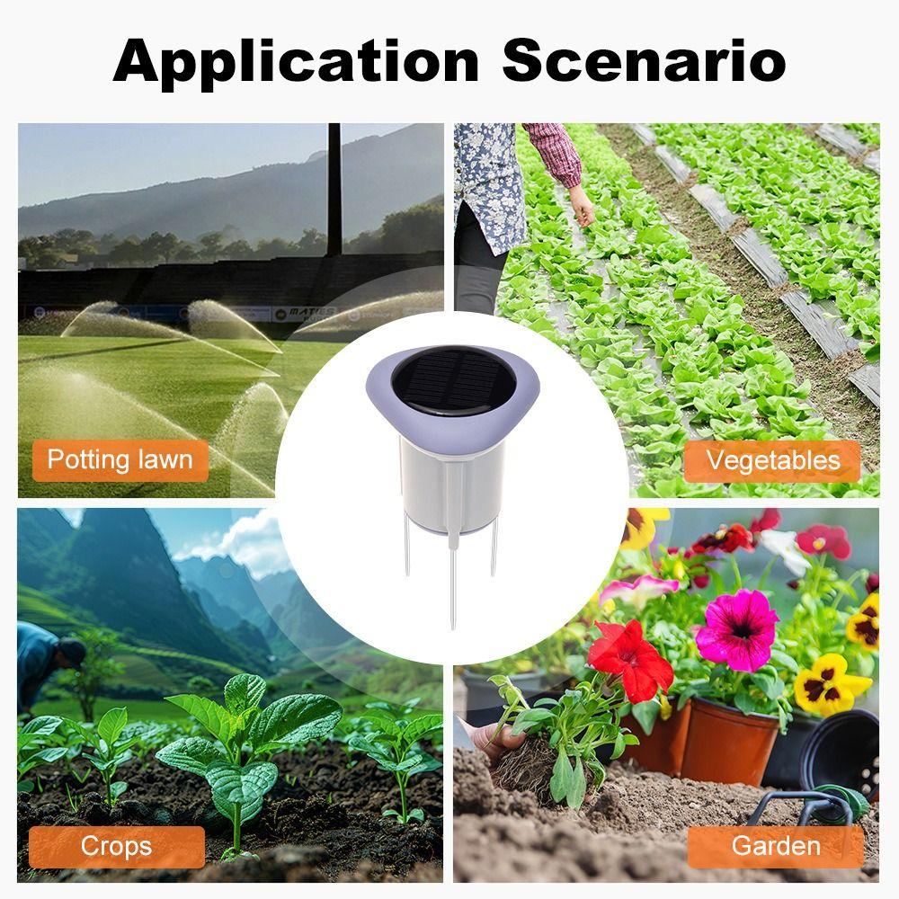 Solar Panel ZigBee Smart Sensor Soil Temperature Monitor  Agricultural Monitoring